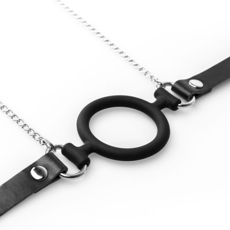 Зажимы для сосков с кляпом Bedroom Fantasies Nipple Clamps & Silicone Gag Ring || 