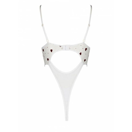 Эротическое боди с рисунком LOVELIA BODY white S/M - Passion || 