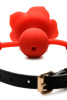 Кляп Master Series Blossom Silicone Rose Gag - Red || 
