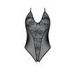 Боди с ажурным декором и открытым шагом Ursula Body black L/XL — Passion || 
