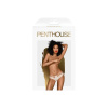 Трусики-бразилиана Penthouse Mermaid Fantasy S/M Rosa, кружево, низкая посадка, ремешки, бантики || 