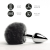 Анальная пробка FeelzToys - Bunny Tails Butt Plug Black || 