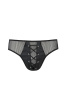 Мужские трусы со шнуровкой Passion 035 Slip Richard S/M Black, экокожа, сетка || 