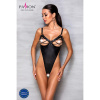 Боди из экокожи CELINE BODY black S/M — Passion: с доступом, открытый || 