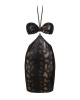 Платье под змеиную кожу Obsessive Vivianty dress M/L, черное || 
