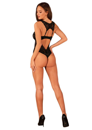Кружевное боди Obsessive Donna Dream crotchless teddy M/L Black, открытый доступ || 