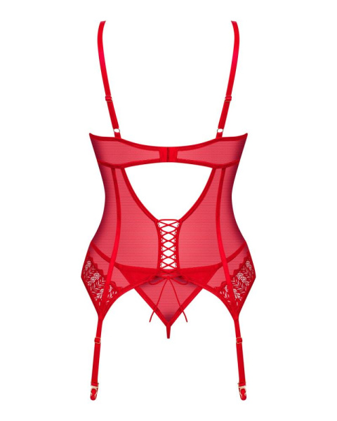 Корсет Obsessive Ingridia corset & thong XS/S