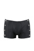 Мужские кожаные боксеры с заклепками Passion 048 Short David S/M Black || 