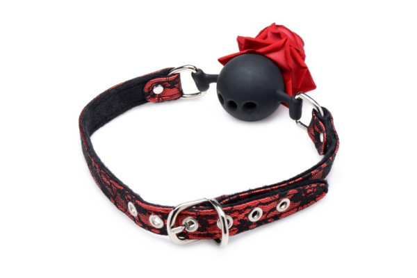 Кляп Master Series Eye-Catching Ball Gag With Rose