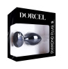 Металлическая анальная пробка с кристаллом Dorcel Diamond Plug Black S || 