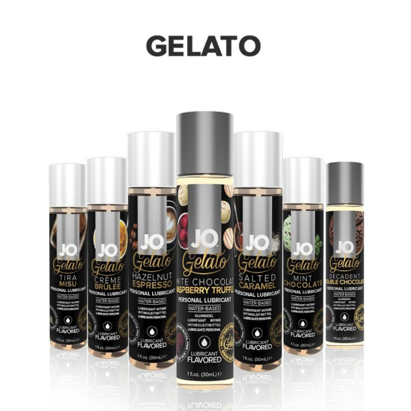 Смазка на водной основе System JO GELATO White Chocolate Raspberry (120 мл) без сахара и парабенов