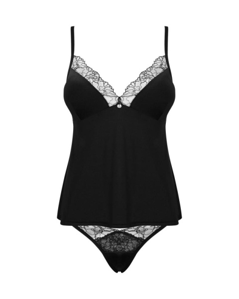 Топ и трусики Obsessive Bella Rou top & panties XL/2XL, топ, трусики