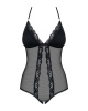 Сетчатое боди с открытыми ягодицами Obsessive 841-TED-1 teddy S/M, черный || 