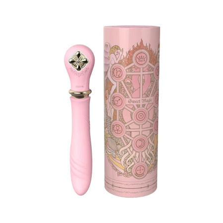 Пульсатор с подогревом Zalo Sweet Magic - Desire Fairy Pink, турбо режим || 