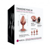 Металлическая анальная пробка с украшением в виде кристалла Dorcel - Diamond Plug Rose Gold M || 