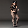 Костюм полицейской JSY «Фрау Марта» Plus Size Black, ремень, кепка, наручники, галстук || 