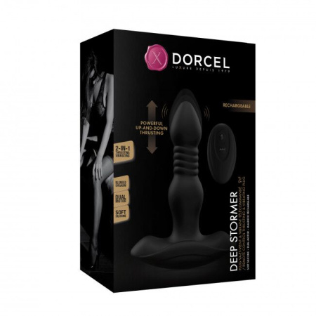 Анальная пробка с вибрацией и пульсацией Dorcel DEEP STORMER || 
