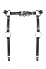 Гартеры Obsessive A741 garter belt black O/S, искусственная кожа || 