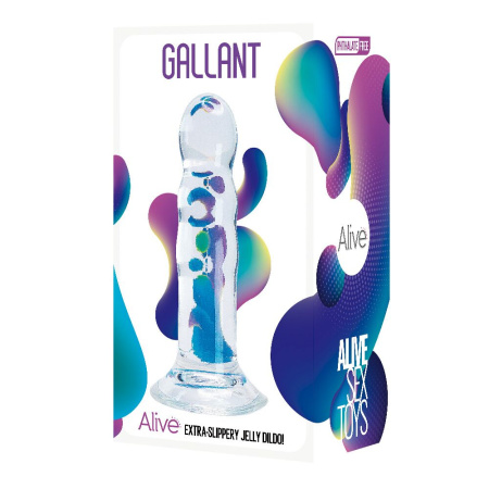 Прозрачный фаллоимитатор Alive Gallant Jelly Dildo || 