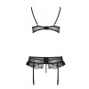 Сексуальный комплект с поясом для чулок LOVELIA SET black XXL/XXXL - Passion || 