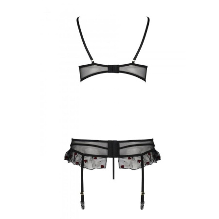 Сексуальный комплект с поясом для чулок LOVELIA SET black XXL/XXXL - Passion || 