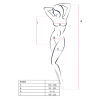 Бодистокинг Passion BS064 One Size, Red, боди, закрытое плечо, открытый доступ || 