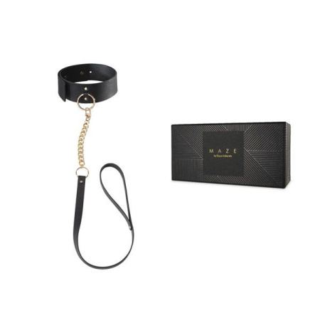 Чокер Bijoux Indiscrets MAZE - Wide Chocker Black || 