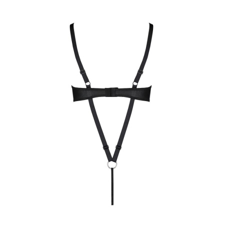 Боди из экокожи CELINE BODY black XXL/XXXL — Passion: с доступом, открытый || 