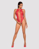 Ажурный бодистокинг с эффектом шнуровки Obsessive B120 teddy red S/M/L, красный || 