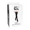 Сексуальные виниловые чулки Art of Sex - Lora с открытыми пальцами и пяткой, размер M, красные || 