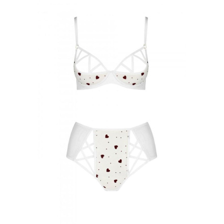 Эротический комплект с рисунком LOVELIA BIKINI white S/M - Passion || 
