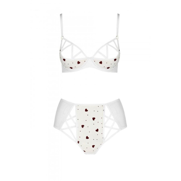 Эротический комплект с рисунком LOVELIA BIKINI white S/M - Passion