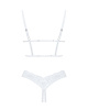 Эротический комплект Obsessive Heavenlly 2-pcs cupless set XL/2XL, открытая грудь, с доступом || 