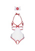 Костюм медсестры Leg Avenue Naughty Nurse, one size, боди и шапочка || 