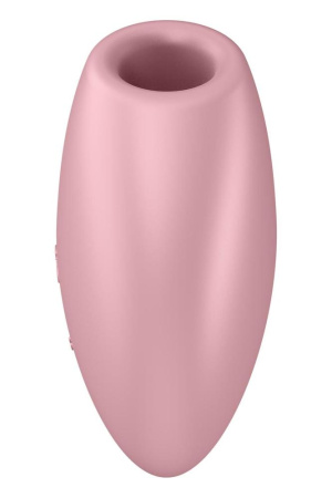 Вакуумный стимулятор-сердечко с вибрацией Satisfyer Cutie Heart Light Red || 