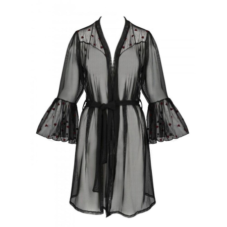 Воздушный пеньюар LOVELIA PEIGNOIR black L/XL - Passion || 