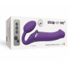 Безремневой страпон с вибрацией Strap-On-Me Vibrating Violet L, диам. 3,7см, пульт ДУ, регулируемый || 