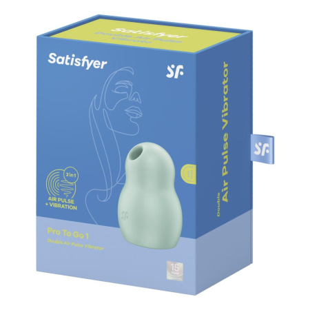 Вакуумный стимулятор с вибрацией Satisfyer Pro To Go 1 Mint || 