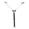 Зажимы для сосков с фиксацией на мошонке Nipple Clamps for Men, Эко кожа || 