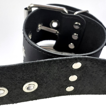 Ошейник с наручниками из натуральной кожи Art of Sex - Bondage Collar with Handcuffs || 