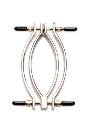 Зажим для половых губ с поводком Master Series Pussy Tugger Adjustable Vagina Clamp with Chain || 