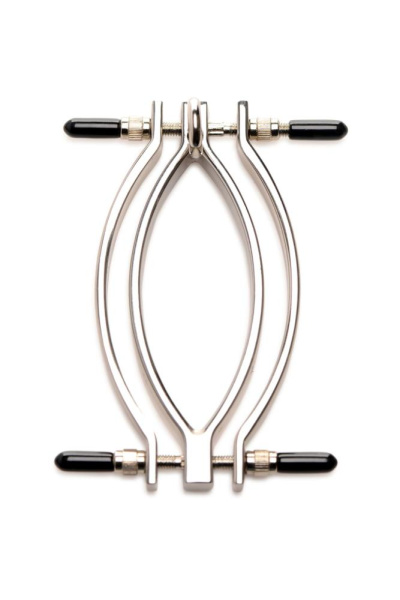 Зажим для половых губ с поводком Master Series Pussy Tugger Adjustable Vagina Clamp with Chain