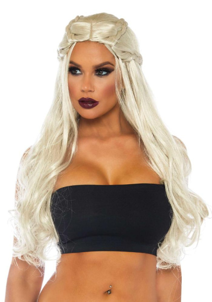 Парик Дейенерис Таргариен Leg Avenue Braided long wavy wig Blond, платиновый, длина 81 см
