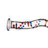 Стеклянный дилдо с изгибами и рисунком Gildo Glass Dildo No. 3 || 