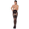 Колготки с открытым доступом, ажурные трусики и подвязки TIOPEN 013 black 3/4 (20/40 den) — Passion || 