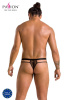 Мужские прозрачные стринги Passion 029 Thong Collin L/XL Black, сетка || 