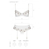 Сексуальный комплект с поясом для чулок LOVELIA SET white S/M - Passion || 