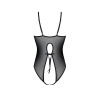 Боди с ажурным декором и открытым шагом Ursula Body black S/M — Passion || 