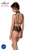 Боди с открытой грудью Passion DOMINICA BODY XXL/XXXL beige, воротник-чокер, корсет || 