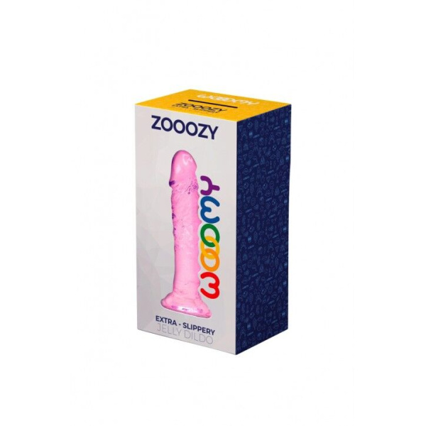 Фалоимитатор Wooomy Zooozy, присоска, совместим с трусиками для страпона, длина 14,7см, диам. 3,7см